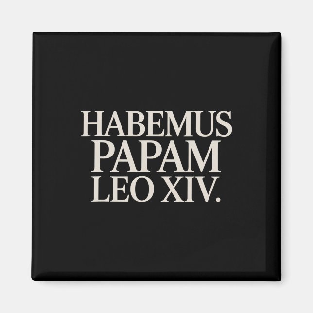 Íman Habemus Papam Leo Xiv. Papa (Frente)