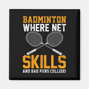 Íman Habilidades de rede de badminton Piadas ruins coli