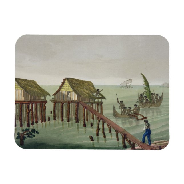 Íman Habitações da Tribo Papu, Rawak, placa 22 para (Horizontal)