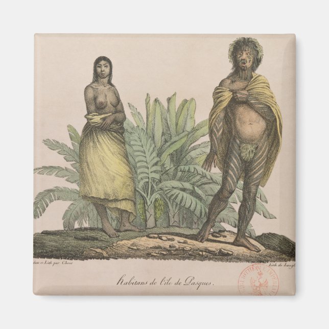 Íman Habitantes da Ilha Páscoa (Frente)