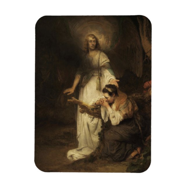 Íman Hagar e o Anjo (por Carel Fabritius) (Vertical)