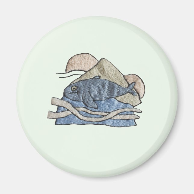 Íman Hai im Stickdesign (Frente)