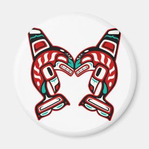 Íman Haida Indian Killer Whales Orca