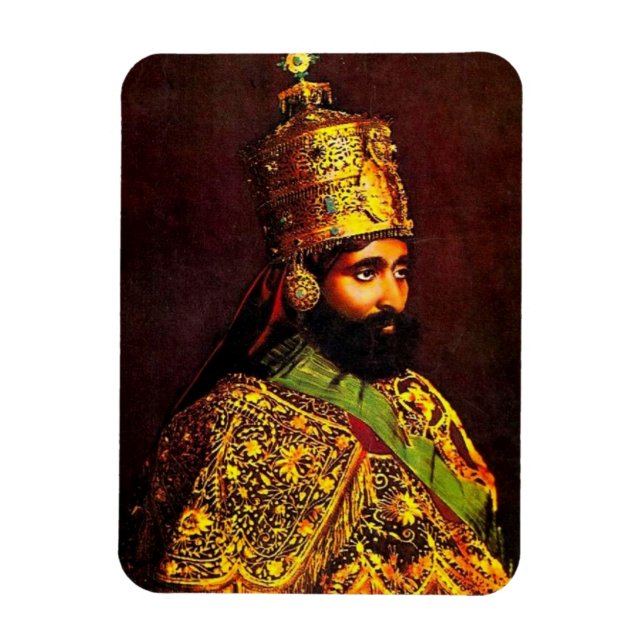 Íman Haile Selassie - Rastafara reggae Rasta íman - (Vertical)