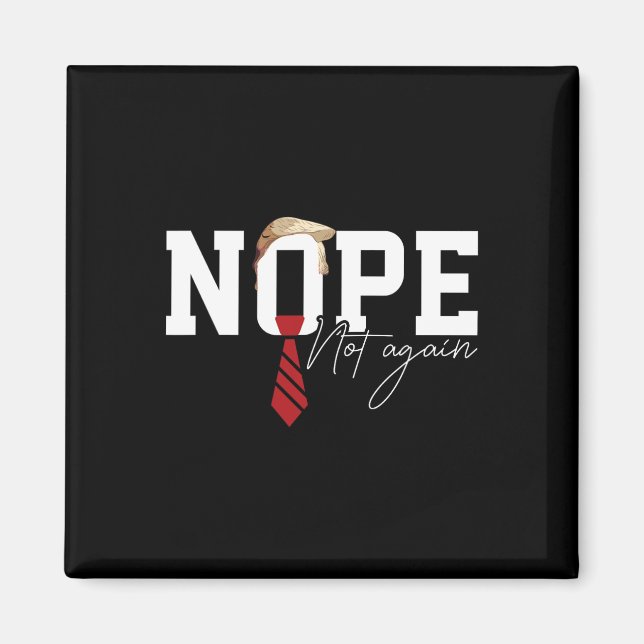 Íman Hair Funny Trump Mostra Humor Político Não Ag (Frente)