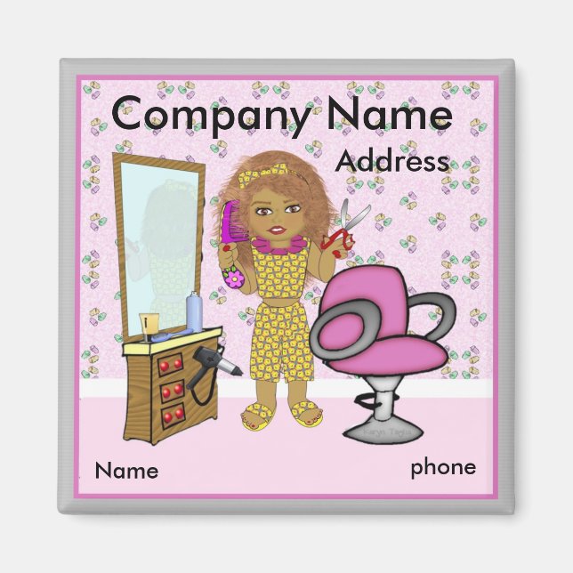 Íman Hair Salon Magnet (Frente)