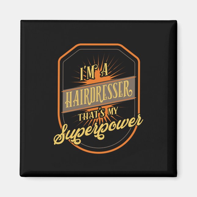 Íman Hairdresser Hairstylist Profissão (Frente)