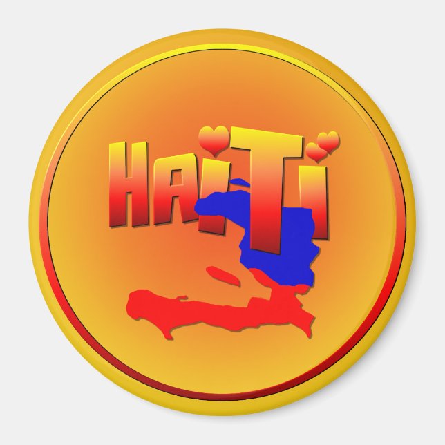 Íman HAITI LOVE Magnet (Frente)