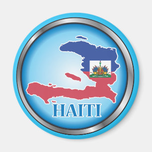 Íman Haiti Round Button.ai
