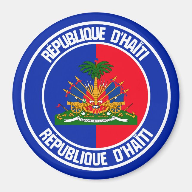 Íman Haiti Round Emblem (Frente)