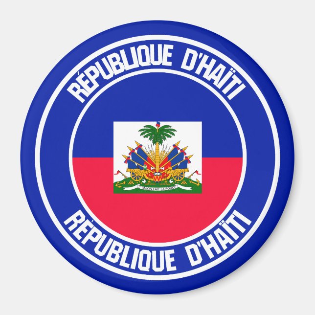 Íman Haiti Round Emblem (Frente)