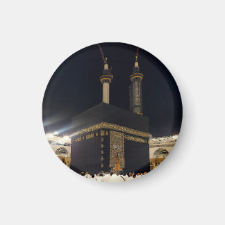 Íman Hajj Pilgrims em Fajr, Kaaba, Meca, Arábia Saudita