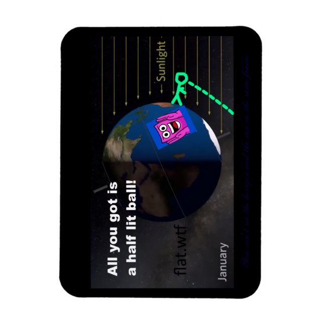 Íman Half lit ball! (Vertical)