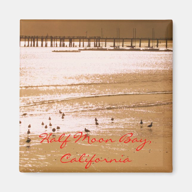 Íman Half Moon Bay, California Magnet (Frente)
