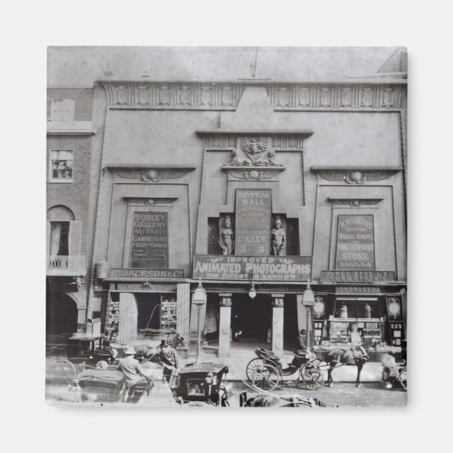 Íman Hall Egípcio, Piccadilly 1895 (Frente)