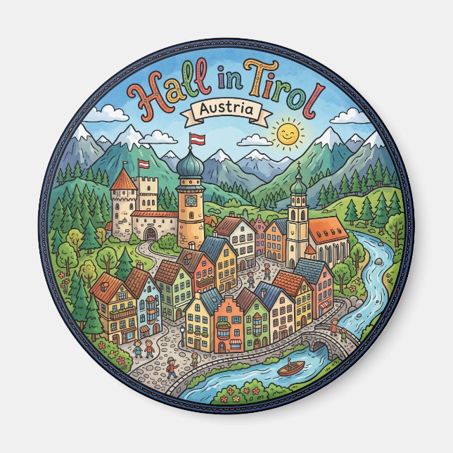 Íman Hall in Tirol Áustria (Frente)