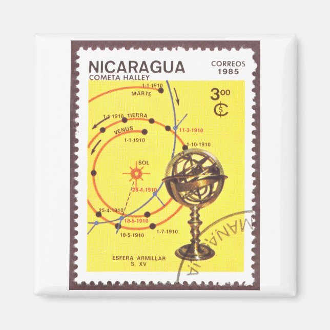 Íman Halleys Comet Inner Planets (Frente)