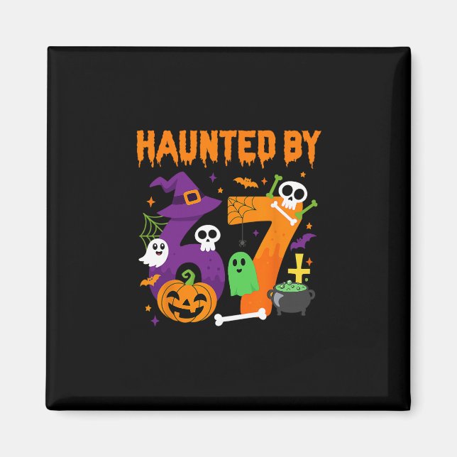 Íman Halloween Assombrado 67 Seis Sete Meme 1 (17)  (Frente)