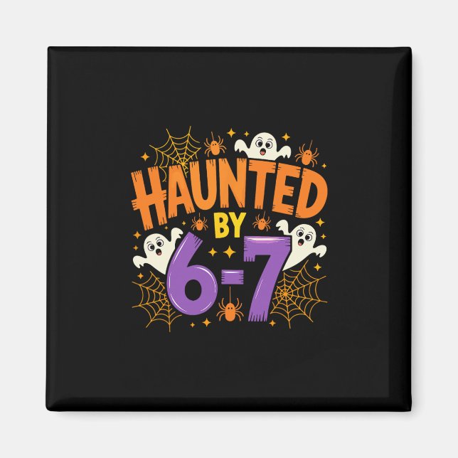 Íman Halloween Assombrado 67 Seis Sete Meme 1 (3)  (Frente)