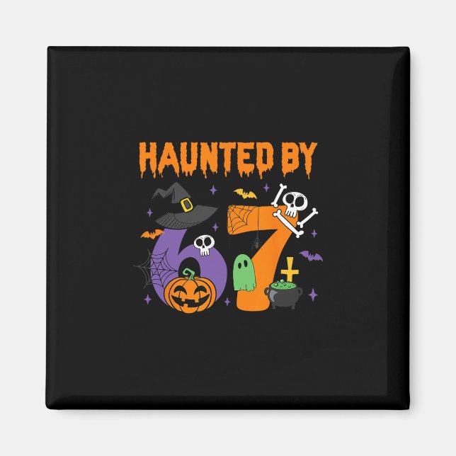 Íman Halloween Assombrado 67 Seis Sete Meme 1 (4)  (Frente)