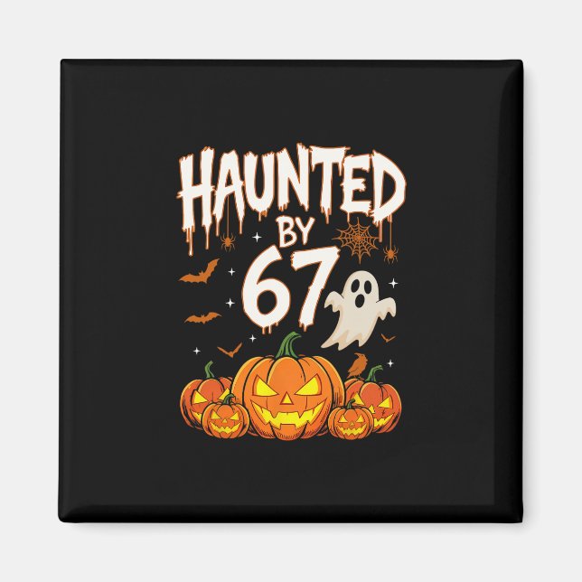 Íman Halloween Assombrado 67 Seis Sete Meme 1 (7)  (Frente)