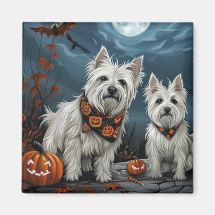 Íman Halloween Assustador West Highland