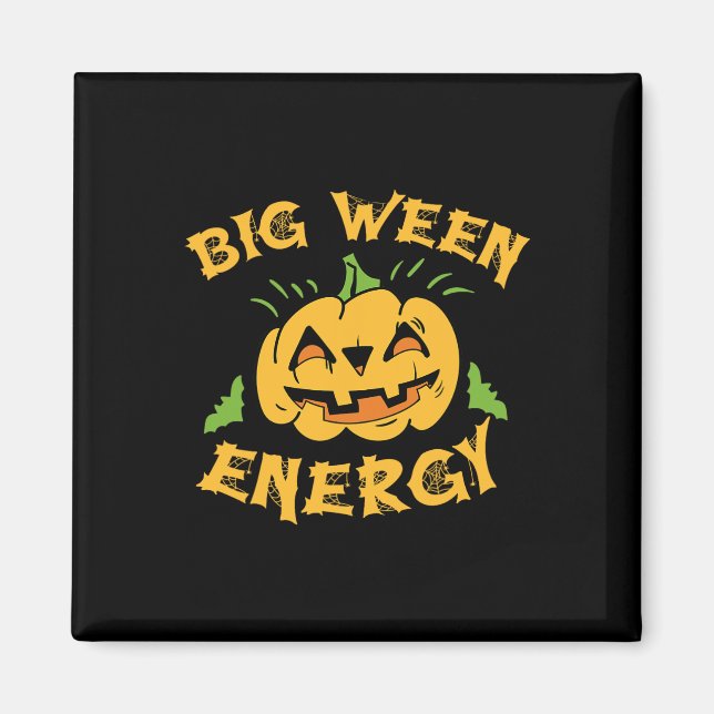 Íman Halloween Big Ween Costume Pumpkin Em Outubro T (Frente)