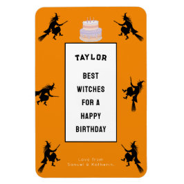 Íman Halloween Birthday Engraçado Personalizável