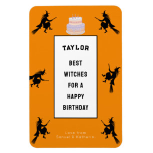 Íman Halloween Birthday Engraçado Personalizável