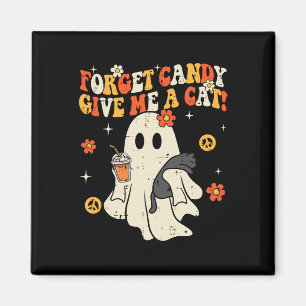Íman Halloween Black Cat Esquece O Docinho Me Dá Gatos