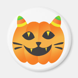 Íman Halloween Cat-o'-Lanterna