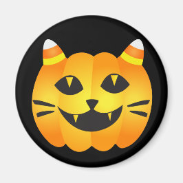 Íman Halloween Cat-o'-Lanterna