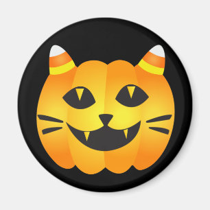 Íman Halloween Cat-o'-Lanterna