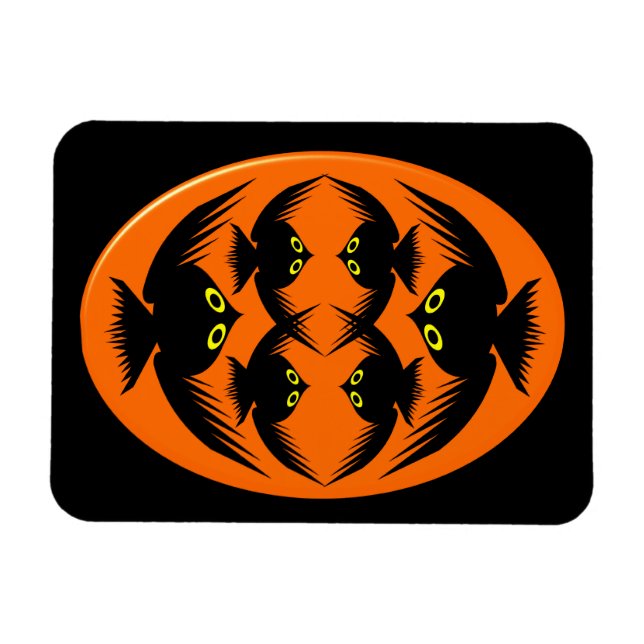 Íman Halloween Crows Premium Magnet (Horizontal)