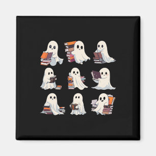 Íman Halloween Cute Ghost Leia Mais Livros "Spooky Boo"