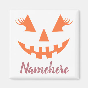 Íman Halloween da Girly Jack O Lanterna Pumpkin Persona