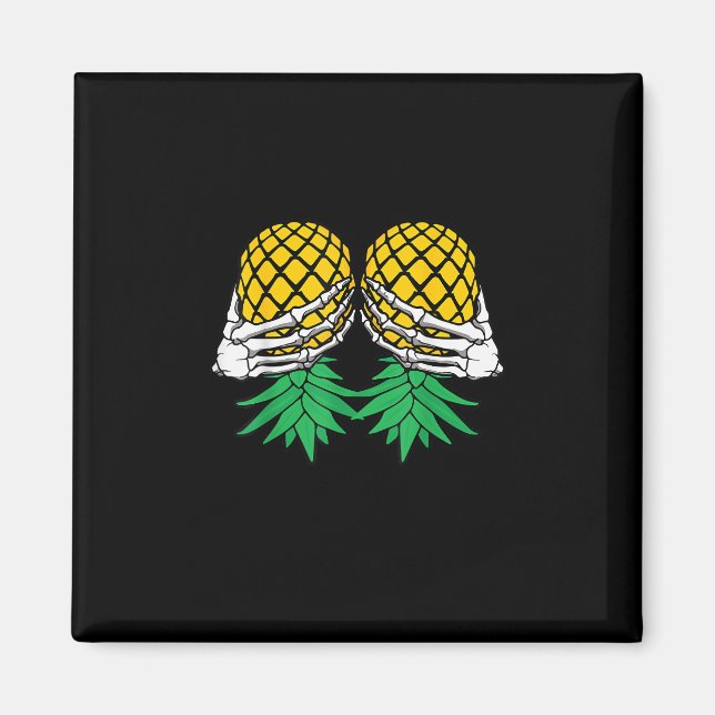 Íman Halloween De Cima Para Baixo Pineapple Swinger Ske (Frente)