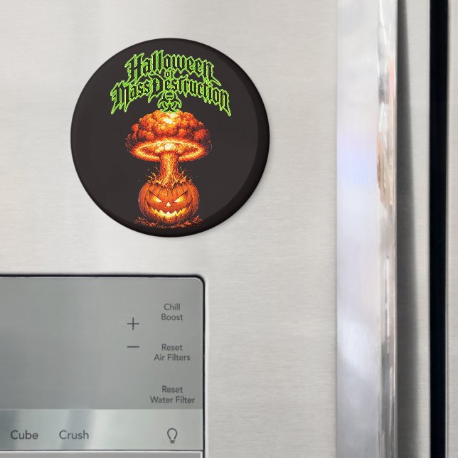 Íman Halloween de Destruição Nuclear Abóbora-Lanterna (In Situ (Fridge))