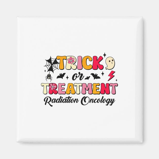 Íman Halloween De Oncologia De Trick Ou De Tratamento (Frente)