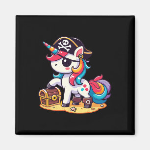 Íman Halloween do Costume Pirata do Unicorn