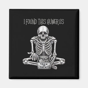 Íman Halloween Dons Skeleton Encontrei Este Humero