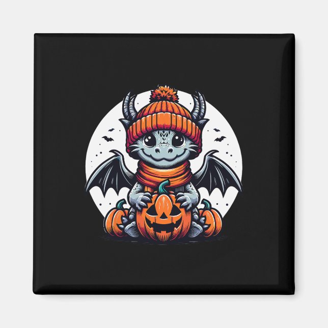 Íman Halloween Dragon Pumpkin (Frente)