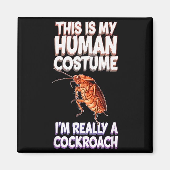 Íman Halloween Este É o Meu Disfarce Humano Eu Sou Real (Frente)