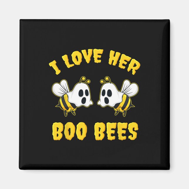 Íman Halloween Eu Amo O Seu Boo Bebê Divertido (Frente)