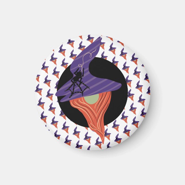 Íman Halloween Favor do Gnome Spider Padrão (Frente)