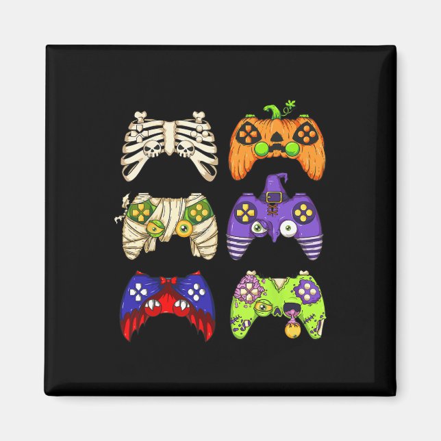 Íman Halloween Gaming Controller Men Meninos Gamer Ha (Frente)