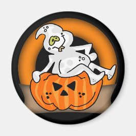 Íman Halloween Ghost Round Magnet