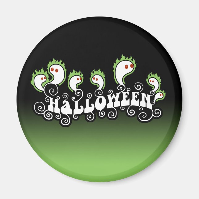 Íman Halloween Ghosts (Frente)