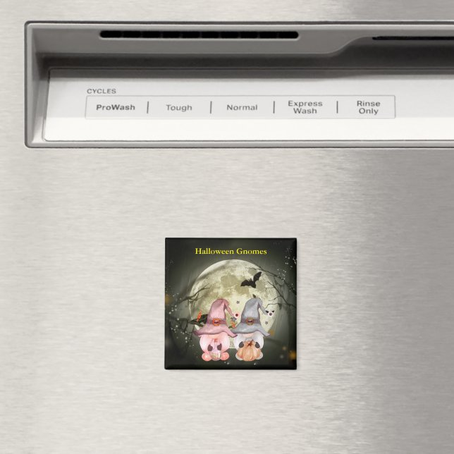 Íman Halloween Gnomos Completa Família Lua (In Situ (Dishwasher))