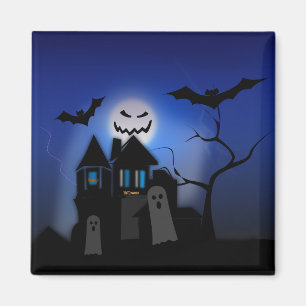 Íman Halloween Haunted House - Assustador